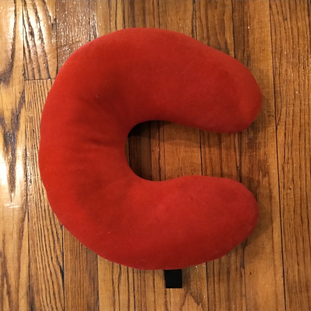 Red Travel Neck Pillow